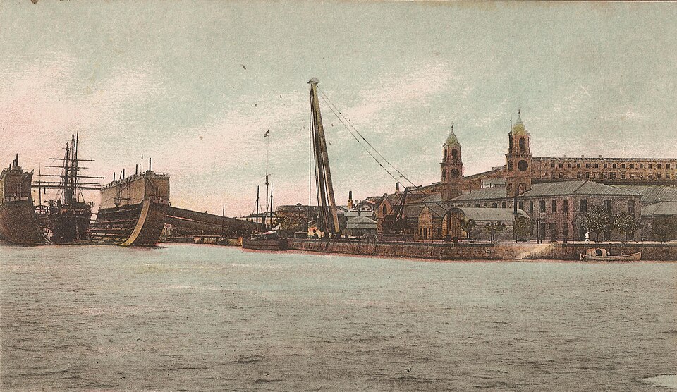 Floating dock Bermuda at HM Dockyard Bermuda